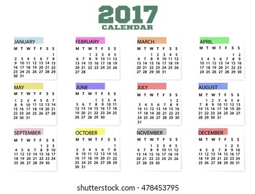 2017 Calendar Planner