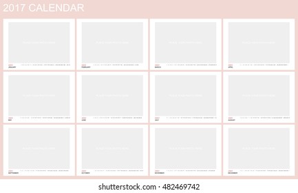 2017 Calendar Planner Design.