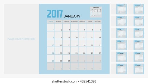 2017 Calendar Planner Design.