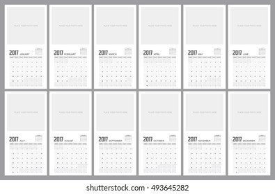 2017 Calendar Planner Design.