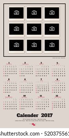 2017 Calendar Planner Design