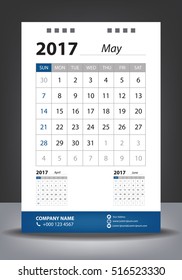 2017 Calendar Planner Design. Vector illustration.