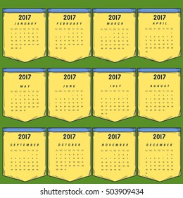 2017 Calendar template