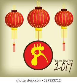 2017 Chinese Year of the Rooster poster