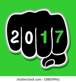 2017 fingers symbol