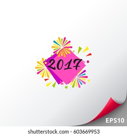 2017 and Firework Icon