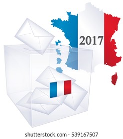 2017 French elections II. Political vector vote issue icon.