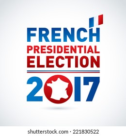 2017 French Presidential Election Poster. EPS 10