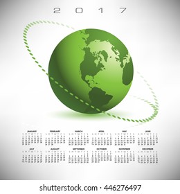 A 2017 global communications calendar for print or web