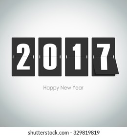 2017  greeting card. Vector illustration eps10