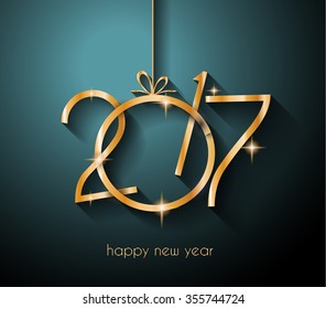 2017 Happy New Year Background for your Flyers and Greetings Card. Ideal to use for parties invitation, Dinner invitation, Christmas Meeting events and so on.