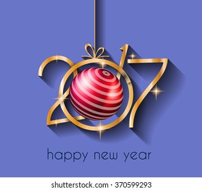 2017 Happy New Year Background for your Flyers and Greetings Card. Ideal to use for parties invitation, Dinner invitation, Christmas Meeting events and so on.