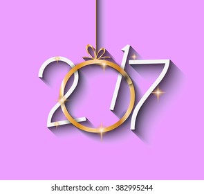 2017 Feliz Año Nuevo en segundo plano para tu tarjeta de volantes y saludos. Ideal para invitaciones a fiestas, cenas, fiestas navideñas y demás.