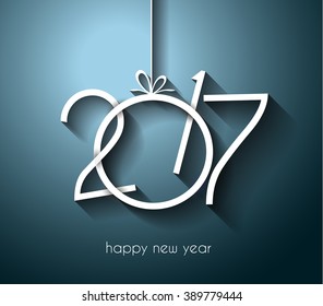 2017 Happy New Year Background for your Flyers and Greetings Card. Ideal to use for parties invitation, Dinner invitation, Christmas Meeting events and so on.