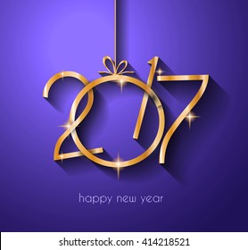 2017 Happy New Year Background for your Flyers and Greetings Card. Ideal to use for parties invitation, Dinner invitation, Christmas Meeting events and so on.