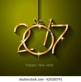 2017 Happy New Year Background for your Flyers and Greetings Card. Ideal to use for parties invitation, Dinner invitation, Christmas Meeting events and so on.