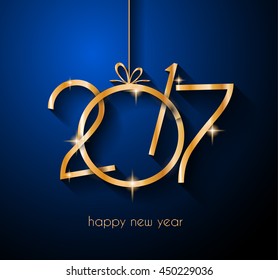 2017 Happy New Year Background for your Flyers and Greetings Card. Ideal to use for parties invitation, Dinner invitation, Christmas Meeting events and so on.