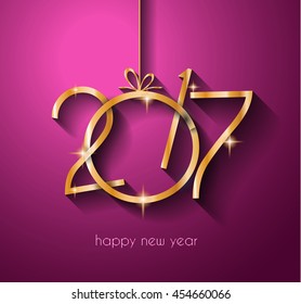 2017 Frohes Neujahrshintergrund für Ihre Flyers and Greetings Card. Ideal für Partyeinladung, Dinner Einladung, Weihnachtsfest-Events und so weiter.