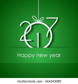 2017 Happy New Year background for invitations, festive posters.