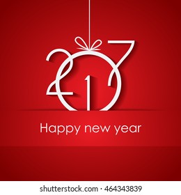 2017 Happy New Year background for invitations, festive posters.