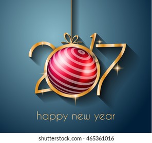 2017 Feliz Año Nuevo en segundo plano para tu tarjeta de volantes y saludos. Ideal para invitaciones a fiestas, cenas, fiestas navideñas y demás.