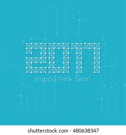2017 Happy new year background.