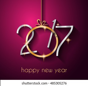 2017 Happy New Year Background for your Seasonal Flyers and Greetings Card.