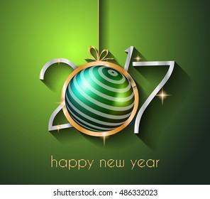 2017 Happy New Year Background for your Seasonal Flyers and Greetings Card.