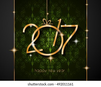 2017 Happy New Year Background for your Seasonal Flyers and Greetings Card.