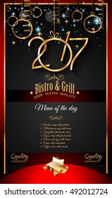 2017 Happy New Year Background for your Seasonal Flyers and Greetings Card.