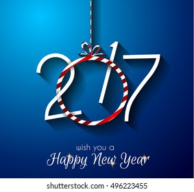 2017 Happy New Year Background for your Seasonal Flyers and Greetings Card or Christmas themed invitations.