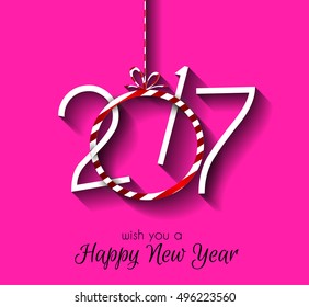2017 Happy New Year Background for your Seasonal Flyers and Greetings Card or Christmas themed invitations.