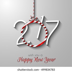 2017 Happy New Year Background for your Seasonal Flyers and Greetings Card or Christmas themed invitations.