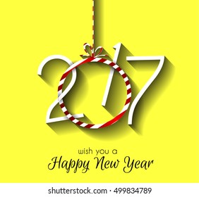 2017 Happy New Year Background for your Seasonal Flyers and Greetings Card or Christmas themed invitations.