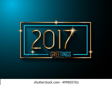 2017 Happy New Year Background for your Seasonal Flyers and Greetings Card or Christmas themed invitations.