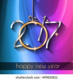 2017 Feliz Año Nuevo fondo para tu tarjeta de volantes y saludos de temporada o invitaciones con temas de Navidad.