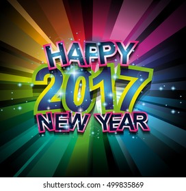 2017 Happy New Year Background for your Seasonal Flyers and Greetings Card or Christmas themed invitations.