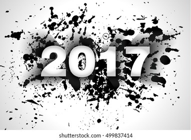 2017 Feliz Año Nuevo fondo para tu tarjeta de volantes y saludos de temporada o invitaciones con temas de Navidad.