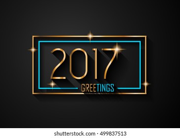 2017 Happy New Year Background for your Seasonal Flyers and Greetings Card or Christmas themed invitations.