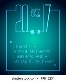 2017 Feliz Año Nuevo fondo para tu tarjeta de volantes y saludos de temporada o invitaciones con temas de Navidad.
