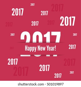 2017 Happy new year background. 