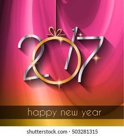 2017 Happy New Year Background for your Seasonal Flyers and Greetings Card or Christmas themed invitations.