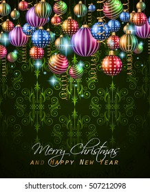 2017 Feliz Año Nuevo fondo para tu tarjeta de volantes y saludos de temporada o invitaciones con temas de Navidad.