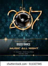 2017 Happy New Year Background for your Seasonal Flyers and Greetings Card or Christmas themed invitations.