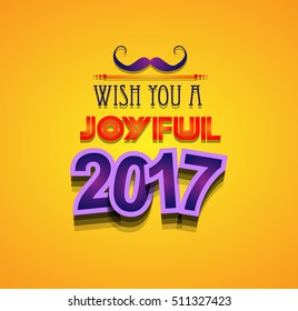 2017 Happy New Year Background for your Seasonal Flyers and Greetings Card or Christmas themed invitations.