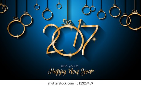 2017 Happy New Year Background for your Seasonal Flyers and Greetings Card or Christmas themed invitations.