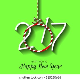 2017 Happy New Year Background for your Seasonal Flyers and Greetings Card or Christmas themed invitations.