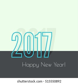 2017 Happy new year background. 