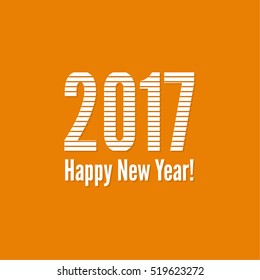 2017 Happy new year background. 