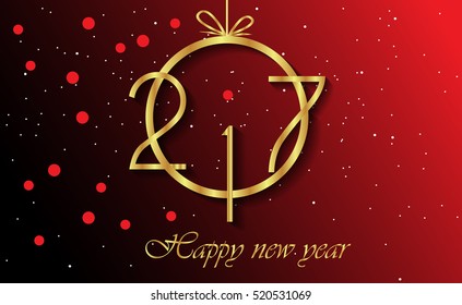 2017 Happy new year background for your flayer and greeting card.